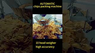 wow!4200 bags per min ! one person handle chips auto vertical packing machine #chips #packingmachine