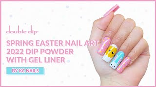 SPRING EASTER NAIL ART 2022 DIP POWDER WITH GEL LINER | @Katemarienailz 💅