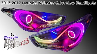 2012-2017 Hyundai Veloster: Next-Level Custom Flow Series Headlights