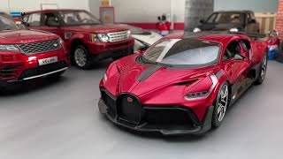 Super fast and realistic Bugatti in diorama garages