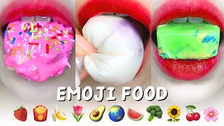 Satisfying ASMR Eating EMOJI FOOD CHALLENGE Mukbang Compilation 먹방