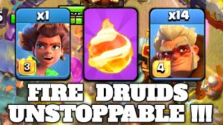 14 DRUIDS + FIREBALL =  UNSTOPPABLE!!! Best Th16 Attack Strategy ( Clash Of Clans ).