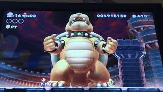 Castello finale di bowser+finale con mio padre (Super mario bros U deluxe)