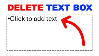 How to Delete Click to Add Text In PowerPoint