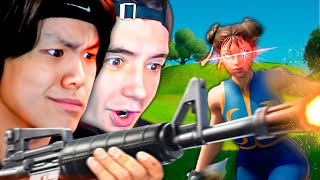 FORTNITE CON KINO (somos malisimos xd)