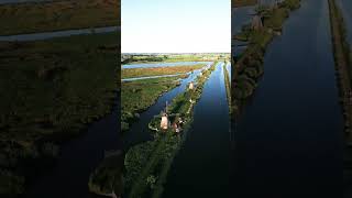 Happy Saturday Good morning in Kinderdijk village, Netherlands #adventure #shorts