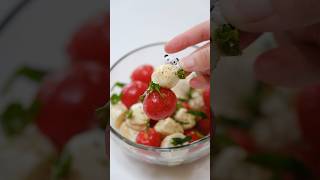 make a mini caprese salad with me!