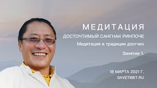 Сангнак Тензин Ринпоче. Медитация в традиции дзогчен. Занятие 1