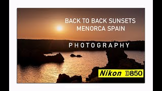 BACK TO BACK SUNSETS MENORCA SPAIN #nikond850 #landscapephotography #menorca #sunset #sunsets