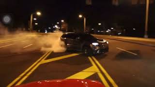 SuperCharged Kam Drifts His Trackhawk Around Srt Bree Redeye In The Middle Of The Road😱💨