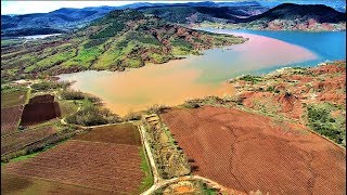 Salagou avec des couleurs magnifiques photos drone du 06/03/2018