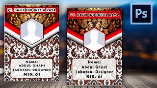 Membuat desain ID Card karyawan