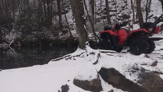 2023 honda rubicon first snow of the year