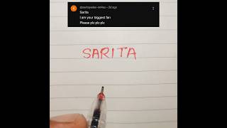 Sarita ➡️ logo comment your name #trending #viral #artist #short#instagram