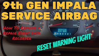 2006-2016 Impala/Limited (9th Gen) Event Data Recorder (Airbag Module) Removal, Reset, & Reinstall