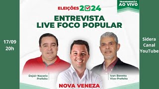 Entrevista política 2024 - Dejair Nazario - Nova Veneza