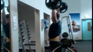 Overhead press and box jump