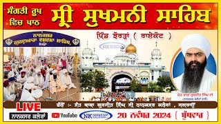 🔴LIVE ਸ੍ਰੀ ਸੁਖਮਨੀ ਸਾਹਿਬ | Shri Sukhmani Sahib NANAKSAR THATH DAMDMA SAHIB JHORRAN 20NOVEMBER 2024