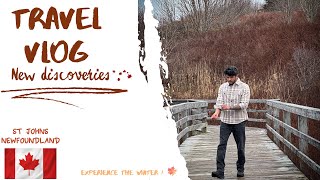 Quidi Vidi Lake || St John's Newfoundland || Travel vlog || Explore Canada Winters || Wind 200km/hr.