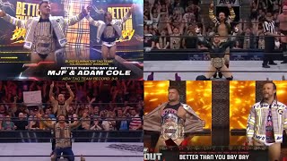 Better Than You BayBay ( Adam Cole and MJF ) - Entrance compilation