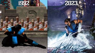 Sub-Zero "Ice Slide" Evolution - Mortal Kombat 1-12 (1992-2023) 4K