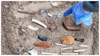 Mudlarking on the River Thames, London