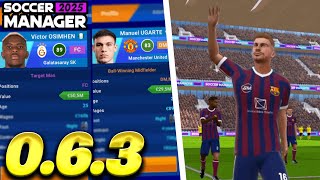 UPDATE 0.6.3 NEW MATCH ENGINE FOR EVERYONE | SOCCER MANAGER 2025