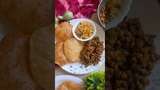 #viralshort Navratri Special Bhog| Halwa Poori Chana #festival #recipe #food #shortsviral #navratri