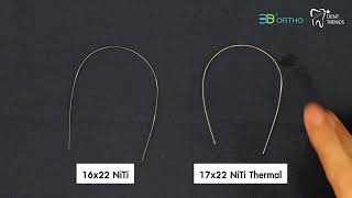 เปรียบเทียบลวดจัดฟันNickel Titanium 2แบบ แบบTTR Austenite finishใกล้อุณหภูมิห้อง-ใกล้อุณหภูมิร่างกาย