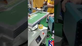 Flat screen printing machine (with 180° flip fixture)