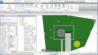 REVIT ARCHITECTURAL PROJECT 44 TOPOGRAPHIC SUBREGIONS TREES AND SCHRUBS