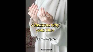 Reasons your dua is not accepted #shorts #viral #youtubeshorts