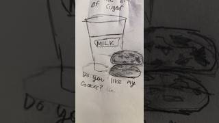 Milk and cookies lryic drawing cover ||Artistic Artist|| #drawing #art #sketch #shorts