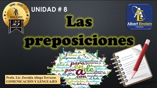 3° SEC  UNIDAD # 8 LAS PREPOSICIONES