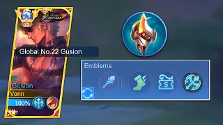 GLOBAL GUSION RECOMMENDED BUILD AND EMBLEM 2023