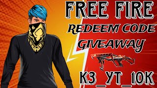 😲 FREE FIRE REDEEM CODE GIVEAWAY....100 SUBSCRIBE TO 10 RUPEES REDEEM CODE.🤑 #redeem#code#giveaway