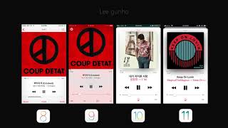 ios design evolution (ios 8~ios 11)