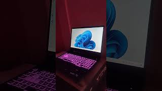 cycle time RGB ASUS TUF Gaming A15 #shorts