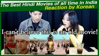 'The Best Hindi Movies of all time in India' Reaction by Korean | Top 10 Bollywood Movies