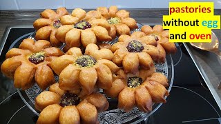 How to make pastories without egg and oven - پخت شیرینی بدون نیاز به فر