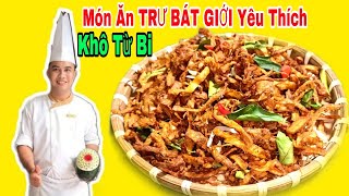 Khô Từ Bi Chay - Cách Làm Khô Gà Lá Chanh Chay Dai Dai Giòn Giòn