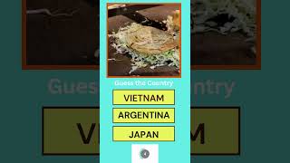 Can you guess the country by famous food?  #shorts #quiz #guessthecountry