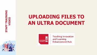 Uploading files to an Ultra document