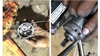 self motor carbon brush fitting desi jugaad