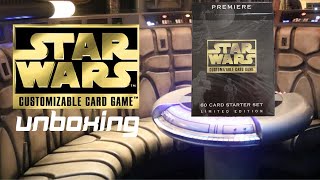 Star Wars CCG Premiere Limited Edition 60 Card Starter Set Box Opening (Decipher Inc)