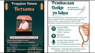 Pengajian Rutin Ba,da Magrib lanjut Zikir 70.000 dan Doa Ba,da Isya  Untuk Al-marhumah Ibu Nurul Ain