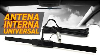 Antena Interna Veicular Amplificada Universal Am Fm- GTS PARTS