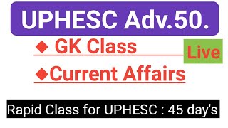 UPHESC I Iuphesc assistant professor vacancy 2021 I UPHESC Adv 50 Live Class Iuphesc gk current news