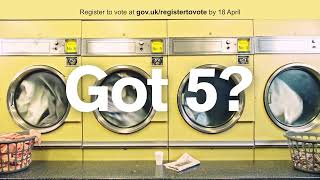 Got 5 while your socks spin? (Scotland TV ad May 2022)