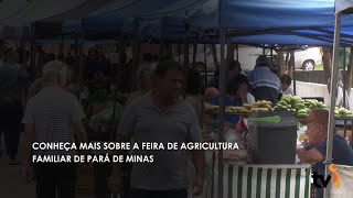 Conheça mais sobre a feira de agricultura familiar de Pará de Minas